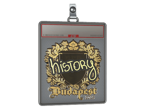 Sticker Slab | History (Gold) | Budapest 2025