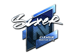 Sticker | SIXER (Foil) | Boston 2018