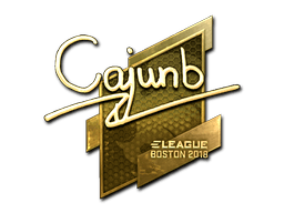 Sticker | cajunb (Gold) | Boston 2018
