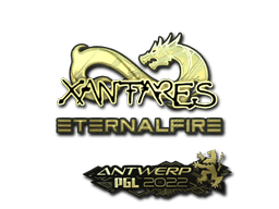 Sticker | XANTARES (Gold) | Antwerp 2022