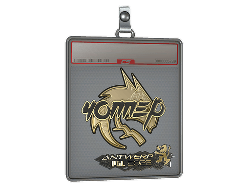 Sticker Slab | chopper (Gold) | Antwerp 2022