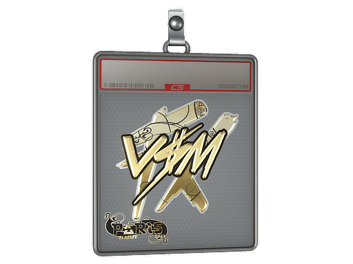 Sticker Slab | v$m (Gold) | Paris 2023