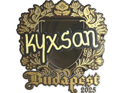 Sticker | kyxsan (Gold) | Budapest 2025