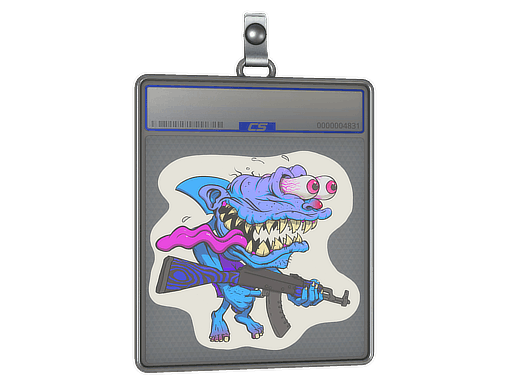 Sticker Slab | Blue Shark Shooter