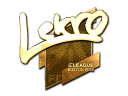 Sticker | Lekr0 (Gold) | Boston 2018