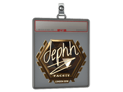 Sticker Slab | dephh (Gold) | London 2018