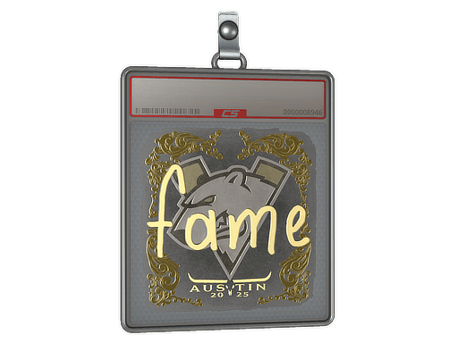 Sticker Slab | fame (Gold) | Austin 2025