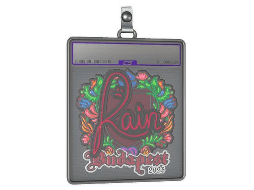 Sticker Slab | rain (Embroidered) | Budapest 2025