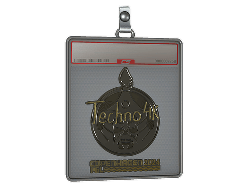 Sticker Slab | Techno4K (Gold) | Copenhagen 2024