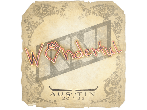 Sticker | w0nderful | Austin 2025