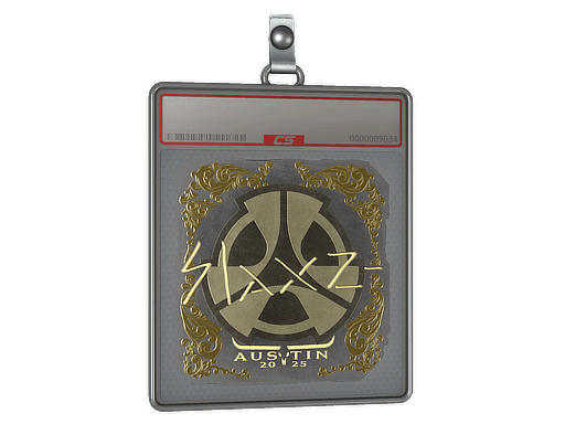 Sticker Slab | slaxz- (Gold) | Austin 2025