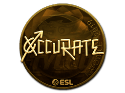 Sticker | xccurate (Gold) | Katowice 2019