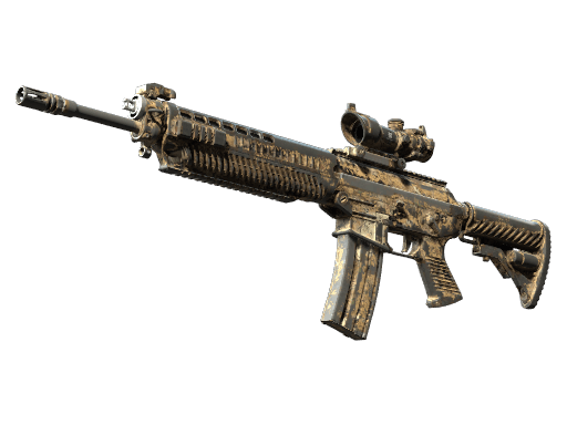 SG 553 | Bleached - Battle-Scarred