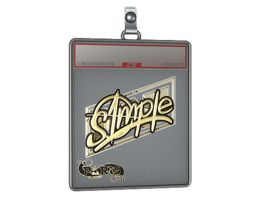 Sticker Slab | s1mple (Gold) | Paris 2023