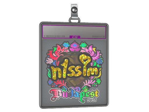 Sticker Slab | n1ssim (Holo) | Budapest 2025