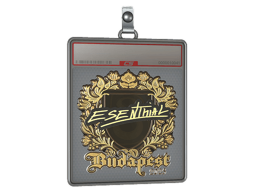 Sticker Slab | esenthial (Gold) | Budapest 2025