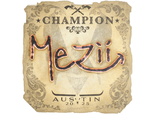 Sticker | mezii (Champion) | Austin 2025