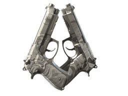 Dual Berettas | Silver Pour