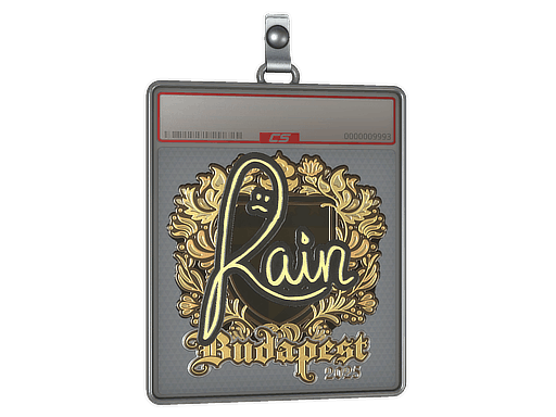 Sticker Slab | rain (Gold) | Budapest 2025