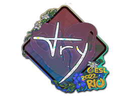 Sticker | TRY (Glitter) | Rio 2022
