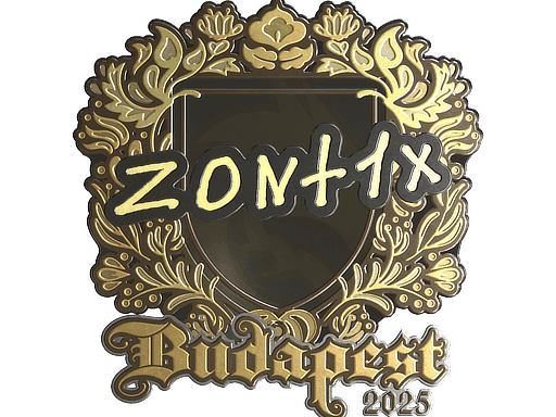 Sticker | zont1x (Gold) | Budapest 2025