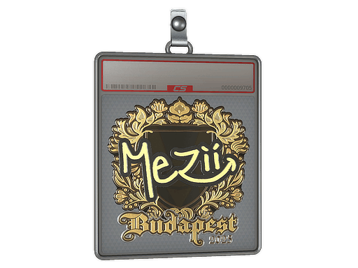 Sticker Slab | mezii (Gold) | Budapest 2025