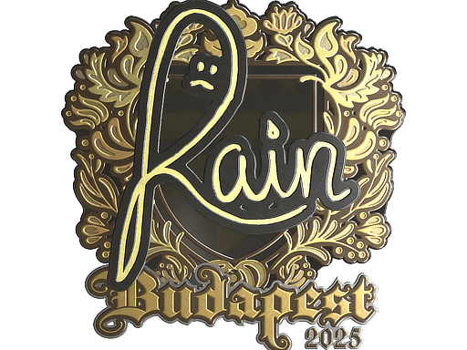 Sticker | rain (Gold) | Budapest 2025