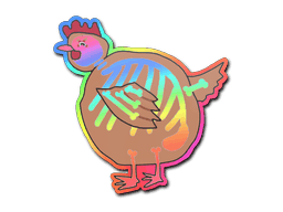 Sticker | Poorly Drawn Chicken (Holo)