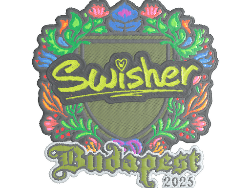 Sticker | Swisher (Embroidered) | Budapest 2025