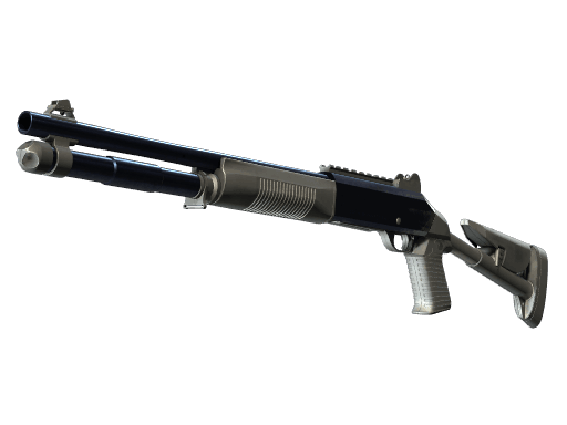 XM1014 | Blue Steel - Battle-Scarred