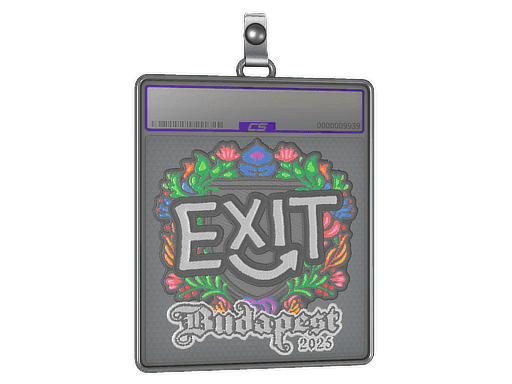 Sticker Slab | exit (Embroidered) | Budapest 2025