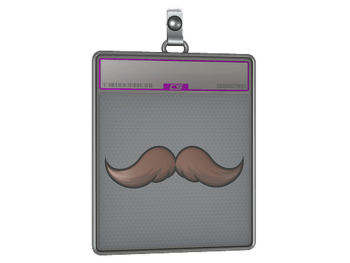 Sticker Slab | Mustachio (Foil)