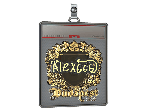Sticker Slab | alex666 (Gold) | Budapest 2025
