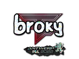 Sticker | broky (Glitter) | Antwerp 2022