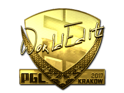 Sticker | WorldEdit (Gold) | Krakow 2017