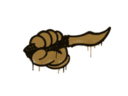 Sealed Graffiti | Backstab (Desert Amber)