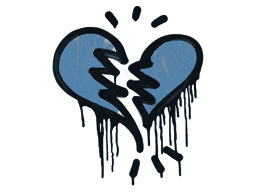 Sealed Graffiti | Broken Heart (Monarch Blue)