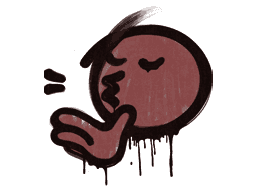 Sealed Graffiti | Chef Kiss (Brick Red)