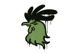 Sealed Graffiti | Cocky (Battle Green)