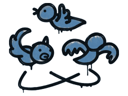 Sealed Graffiti | Dizzy (Monarch Blue)