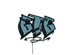 Sealed Graffiti | GTG (Wire Blue)