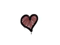 Sealed Graffiti | Heart (Brick Red)