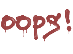 Sealed Graffiti | Oops (Blood Red)