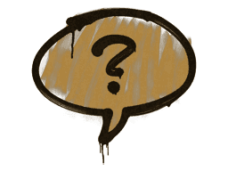 Sealed Graffiti | Question Mark (Desert Amber)