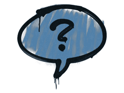 Sealed Graffiti | Question Mark (Monarch Blue)