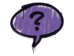 Sealed Graffiti | Question Mark (Monster Purple)