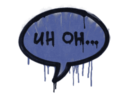 Sealed Graffiti | Uh Oh (SWAT Blue)