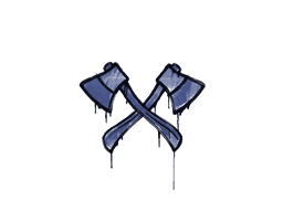 Sealed Graffiti | X-Axes (SWAT Blue)
