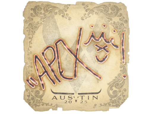 Sticker | apEX (Gold, Champion) | Austin 2025