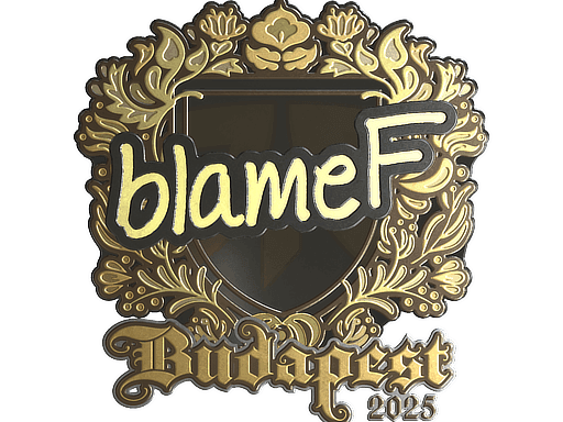 Sticker | blameF (Gold) | Budapest 2025